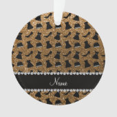 一流の金ゴールドのグリッターのハイヒールの服の財布 オーナメント (正面)