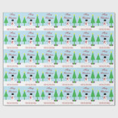 一流の雪だるまの紙を個人化して下さい ラッピングペーパー (フラット)