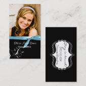 一流の黒く及び白い卒業Repカード コーリングカード (正面/裏面)