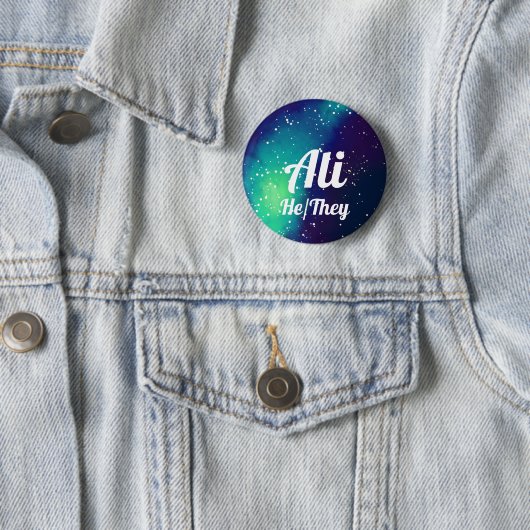 一流の_ + 代名詞のカスタマイズ可能な銀河系 缶バッジ (インサイチュ)