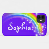 "一流の" (長い)虹のすみれ色の女の子のiPodのあなたの箱 Case-Mate iPhoneケース (裏面(横))