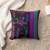 一流のAshley 6の手紙のカスタムの枕を繰り返すこと クッション (ブランケット)