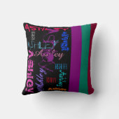 一流のAshley 6の手紙のカスタムの枕を繰り返すこと クッション (裏面)