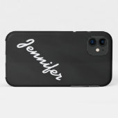 一流のiPhone 5の場合が付いているガーリーで、黒い黒板 Case-Mate iPhoneケース (裏面(横))