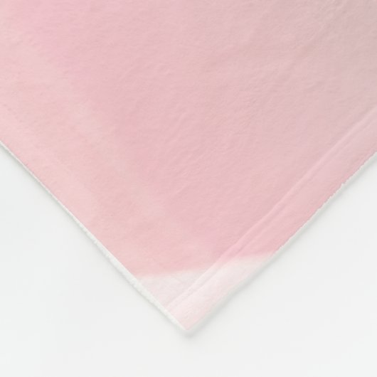 一流毛布とパーソナライズなかわいらしいピンクのバラ フリースブランケット (角)