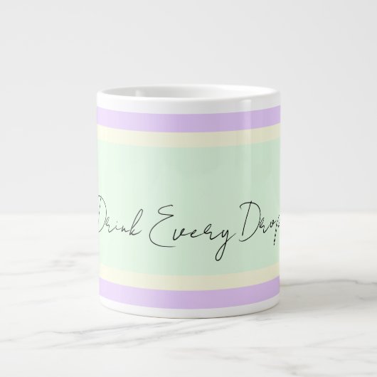 一滴のジャンボを飲む ジャンボコーヒーマグカップ (正面)