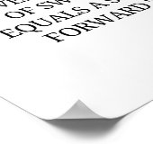 一滴の汗が一歩ずつ進む ポスター (角)