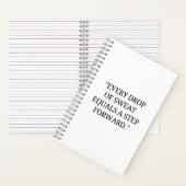 一滴の汗が一歩前に進む ノートブック (内側)