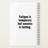 一滴の汗が一歩前に進む ノートブック (裏面)