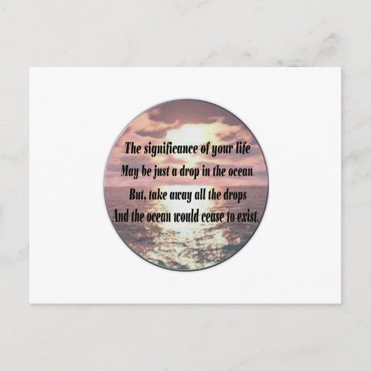 一滴の海 ポストカード (正面)
