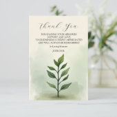 一独身の本の離れ茎 サンキューカード (スタンド正面)