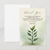 一独身の本の離れ茎 サンキューカード (正面/裏面)