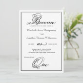 一王室のつのキリスト教結婚式招待状になる 招待状 (スタンド正面)