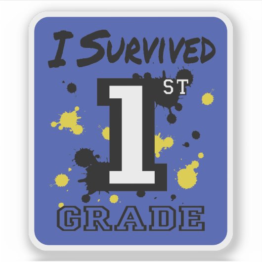 一生き延び級 シール (正面)