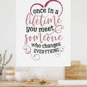 一生に一度のカップルの贈り物は誰かに会う ポスター (キッチン)