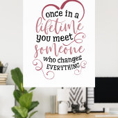 一生に一度のカップルの贈り物は誰かに会う ポスター (ホームオフィス)