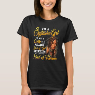 一生に一度の黒人女性9月 誕生日M Tシャツ