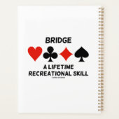 一生のレクリエーションのスキルカードスーツを架け橋にする プランナー手帳 (裏面)