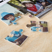 一生の兄弟 フォト コラージュ タイポグラフィー ジグソーパズル (側面)