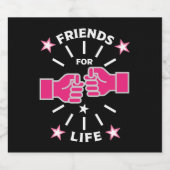 一生の友達 スパークリングワインラベル (シングルラベル)