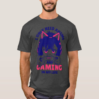 一生の友 アニメとゲーム少年 Tシャツ