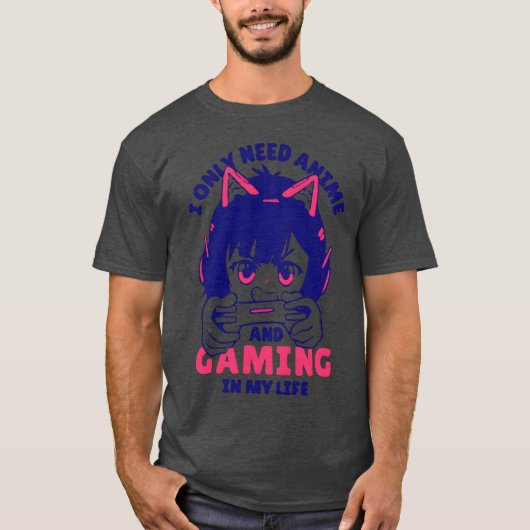 一生の友 アニメとゲーム少年 Tシャツ (正面)