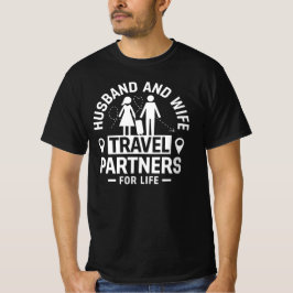 一生の旅のパートナー 夫婦 Tシャツ