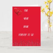 『一生の残りの愛』の1周年 カード (黄色い花)