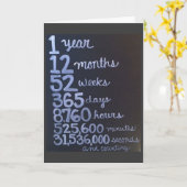 『一生の残りの愛』の1周年 カード (黄色い花)