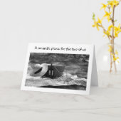 一生の花婿に2人でピクニック カード (黄色い花)