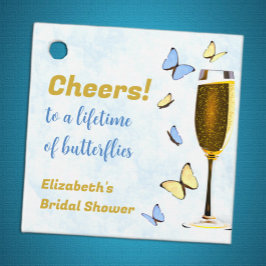 一生の蝶をお祝いしよう！ ブライダルシャワー フェイバータグ