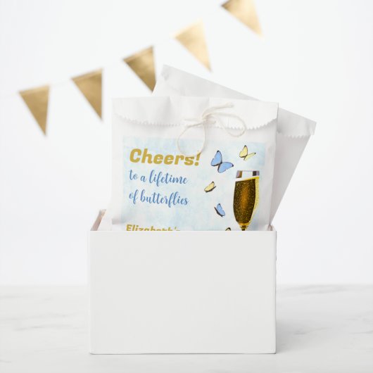 一生の蝶をお祝いしよう！ ブライダルシャワー フェイバーバッグ (パーティー)