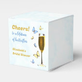 一生の蝶をお祝いする ブライダルシャワー フェイバーボックス (正面サイド)