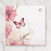 一生の蝶 ブライダルシャワー フェイバータグ (裏面)