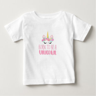 一生まれ角の魔法ファンタジー ベビーTシャツ