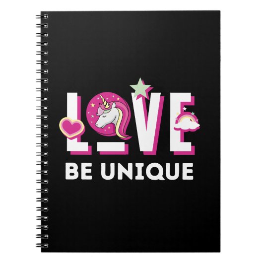 一生まれ角獣のファンタジー ノートブック (正面)