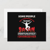 一生を待つ人もいる。おもしろい離婚届 ポストカード (正面/裏面)