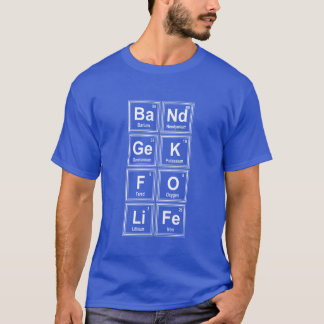 一生バンドおたく 化学ギフト 楽しい音楽ジョーク Tシャツ