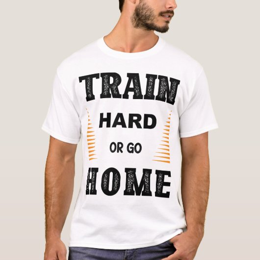 一生懸命トレーニングしろよTシャツ Tシャツ (正面)