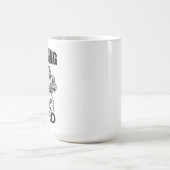 一生懸命働く コーヒーマグカップ (中央)