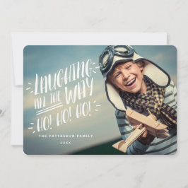 . .一生懸命笑うフォトカード シーズンカード