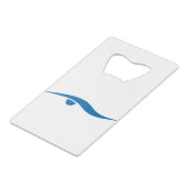 一生泳ぐ クレジットカード栓抜き (正面アングル)