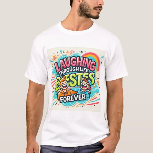 一生笑顔のベストフレンド Tシャツ (正面)