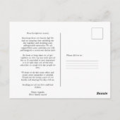 一生続く思い出:家族の日 ポストカード (裏面)