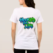 一生釣りバカ レインボー落書き トライブレンドＴシャツ (裏面)