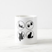 一番かわいい黒猫デザインTシャツ コーヒーマグカップ (中央)