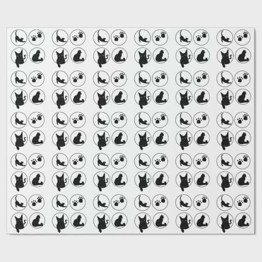 一番かわいい黒猫デザインTシャツ ラッピングペーパー (フラット)