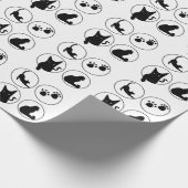 一番かわいい黒猫デザインTシャツ ラッピングペーパー (角)