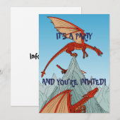 一番乗りした奴が勝ちだ！ 招待状 (正面/裏面)