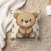 一番可愛いテディベア枕 クッション (ブランケット)